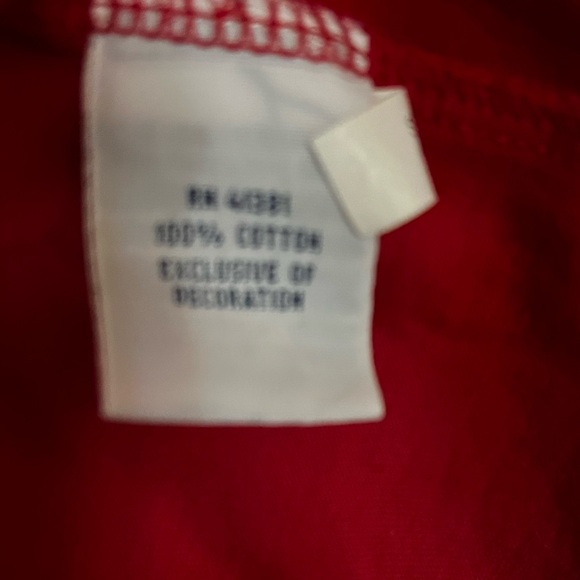 Polo by Ralph Lauren Red Long Sleeve Cotton Tee Preppy Comfy Casual Size L - Picture 4 of 7